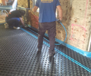 Instalación de suelo radiante en Antimio (León)
